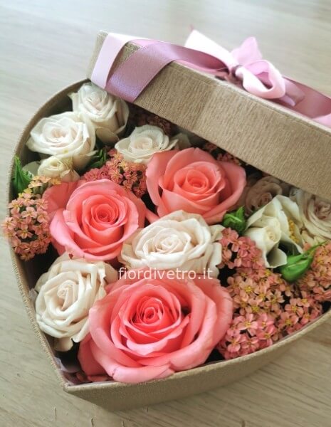 FlowerBox cuore fiori interni